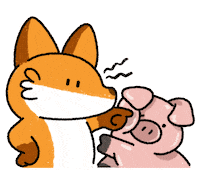 Fox Pig Sticker