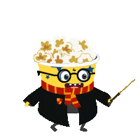 Harry Potter Popcorn Sticker by supercines