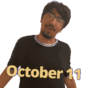 October Sticker