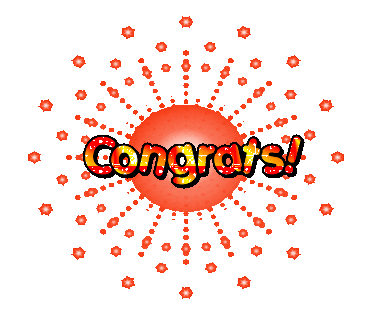 Congratulations Sticker