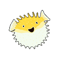 CaspaCreative yay fish puff under the sea Sticker