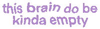 Brain No Thoughts Sticker
