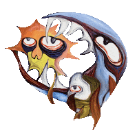 Art Halloween Sticker