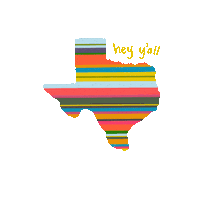 jbeamoncreative texas howdy yall texan Sticker