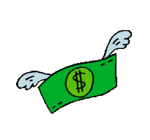 BossesInBeautyCo money women girls flying Sticker