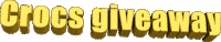 giveaway croc Sticker by AnimatedText