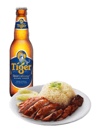 Street Food Beer Sticker by TigerBeerMY