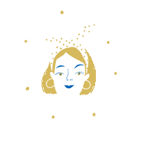 Cute Girl Flower Sticker by Viktorija illustrator