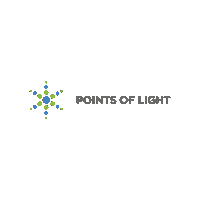 PointsofLight volunteer points of light Sticker