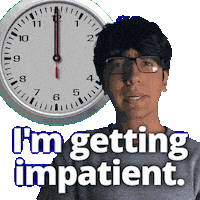 Come On Waiting Sticker