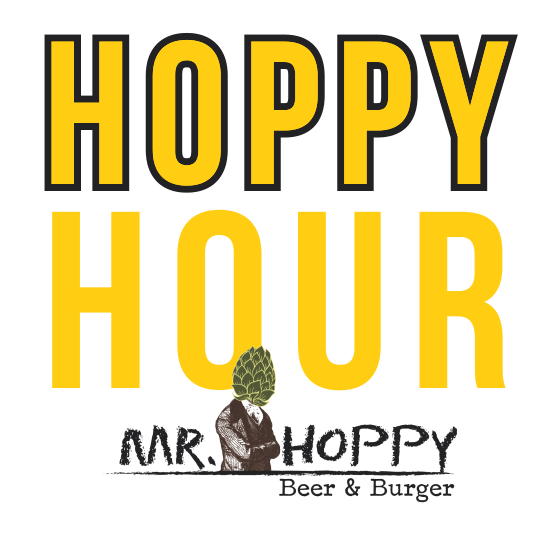 Mr_Hoppy beer mr happy hour cerveja Sticker