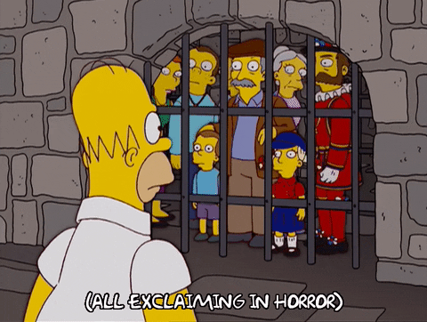 homer simpson jail GIF