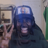 Peace Sign Laughing Emoji GIF