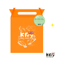 Orange Box Sticker by K Fry My