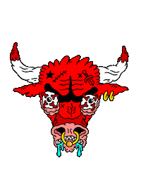 Chicago Bulls Sticker by Russell Taysom