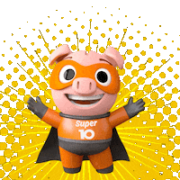 super_10 super10 Sticker