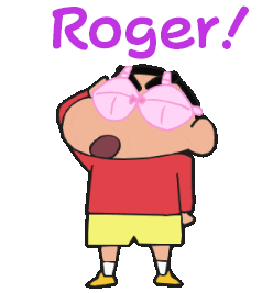 Shinchan anime japan bra roger Sticker