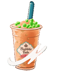 Tea Bubble Sticker by BubbleTale Greece Official