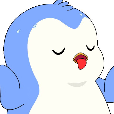 Summer Sweating Sticker by Pudgy Penguins