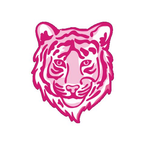 All In Pink Sticker by Tigertown Graphics