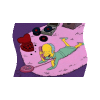 The Simpsons Gay Sticker by Database數據