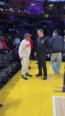 Spike Lee Hug GIF by NBA