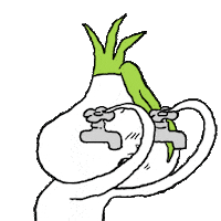 Sad Garlic Sticker