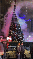 NYPD Say Suspect in Custody After Christmas Tree Fire Outside Fox News Building