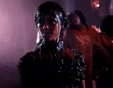 Jenna Ortega Rain GIF