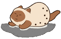 Cat Yawn Sticker by Niufy
