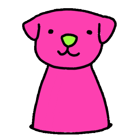 MonsterArhar happy dog excited jump Sticker