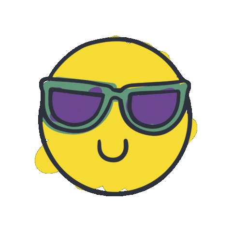 Emoji Sunglasses Sticker by Kazouvakanties