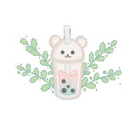 Bear Boba Sticker