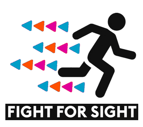 Eye Running Sticker by Fight for Sight