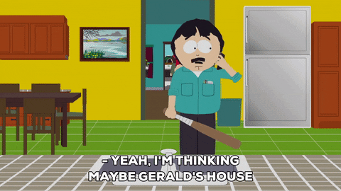 nervous baseball GIF by South Park 
