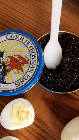 petrossian giphygifmaker giphygifmakermobile yummy cooking GIF