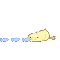 Fish Eat Sticker