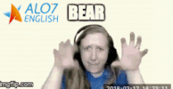 bear total physical response GIF by ALO7.com