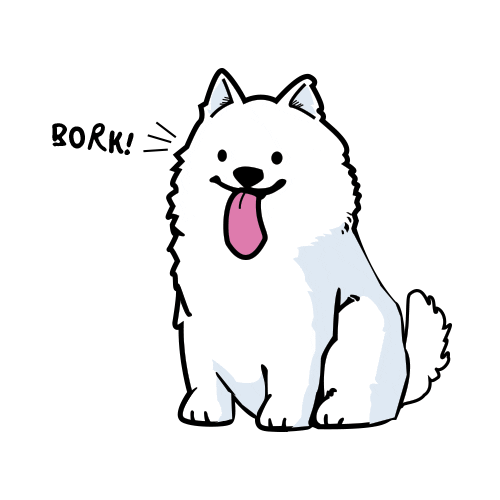 BOOPseattle dog husky boop blizzard Sticker