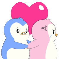 Broken Heart Love Sticker by Pudgy Penguins