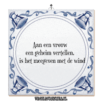 Wind Wijsheid Sticker by Tegelspreuken.nl