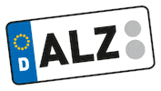 Kennzeichen Alz Sticker by Bayerischer Untermain
