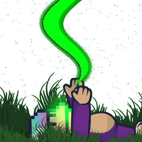 Crypto Chilling Sticker by BigBrains