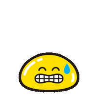 cold sweat emoji Sticker by heehee.m