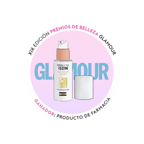 glamourspain giphygifmaker premios glamour isdin Sticker