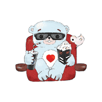afibrasov cinema teddybear cinemacity afibrasov Sticker