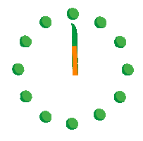 Clock Rotation Sticker by Lazy Vegan