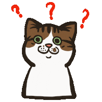Cat Question Sticker