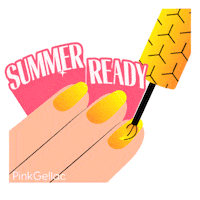 PinkGellac girl summer shine nails Sticker