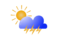 Raining Weather Forecast Sticker